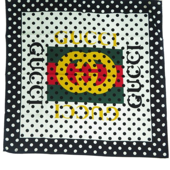 GUCCI Scarf with Logo NEW W TAGS - Picture 1 of 4